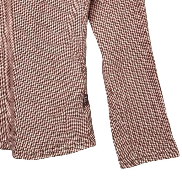 Woolrich Half Zip Pullover Small Checkered Jacquard Woven Canoe Run Mid Layer - Picture 4 of 10